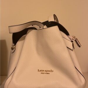 Kate Spade White Shoulder Bag with Adjustable Straps